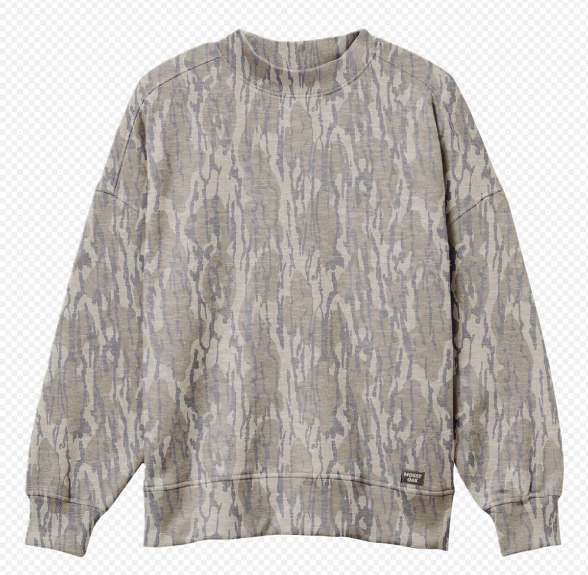 12 minimum   BLANK WHOLESALE ONLY                      PRE-ORDER WHOLESALE Mossy Oak Bottomland Mock Neck Sweatshirt - DELIVER end November / early December