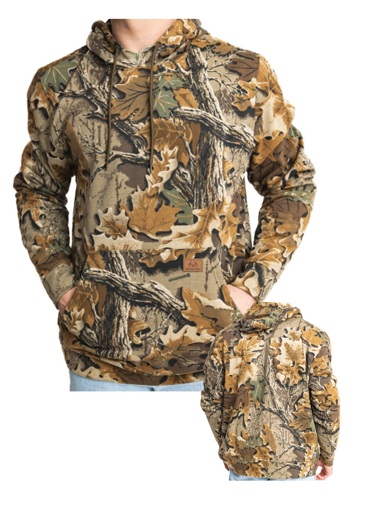 OFFICIAL REALTREE  Men's Classic Cotton Poly Hoodie - Blank